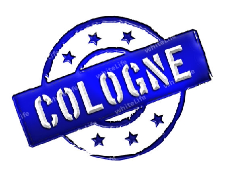 COLOGNE - Zeichen / Symbol im Retro Stil fuer Praesentationen, Prospekte, Internet, ...