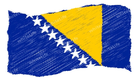 Bosnia and Herzegovina - The beloved country as a symbolic representation as heart - Das geliebte Land als symbolische Darstellung als Herz