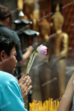 Die Architektur des Wat Phra That Doi Suthep Tempel in Chiang Mai im Norden von Thailand.