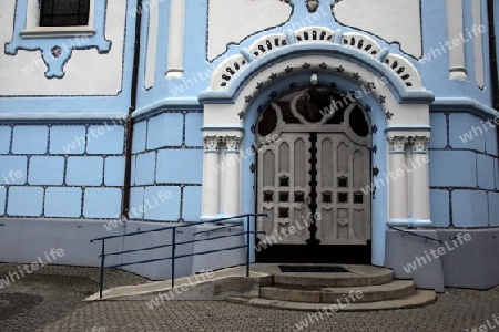 Europa, Osteuropa, Slowakei, Hauptstadt, Bratislava, Altstadt, Gasse, Sommer, Blaue Kirche, 