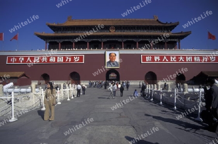 the forbidden city in the city of beijing in the east of china in east asia. 