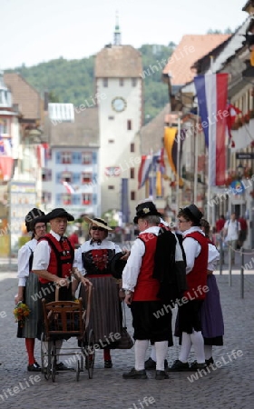 a traditional festival in the old town of Waldshut in the Blackforest in the south of Germany in Europe.