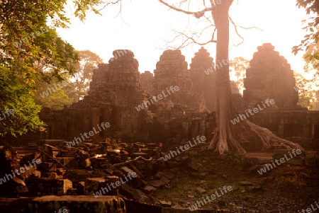 The Temple of  Banteay Kdei in the Temple City of Angkor near the City of Siem Riep in the west of Cambodia.