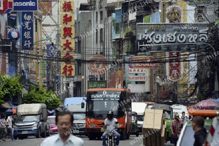 Der Alltag im China Town in der Stadt Bangkok in Thailand in Suedostasien.