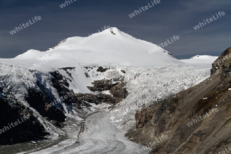 Die Pasterze mit dem Johannisberg und dem Grossglocknermassiv, Nationalpark Hohe Tauern, Austria