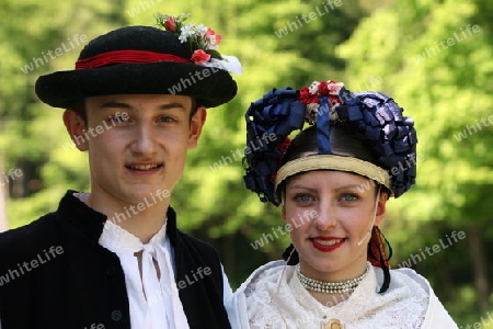 Europa, Osteuropa, Slowakei, Polen, Grenze, Cerveny Klastor, Folklore, Festival, Fest, Tranchtenfest, Tracht, Kultur, Sommer, 