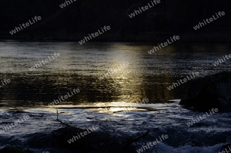 Sonnenuntergang aus Sicht der Isar