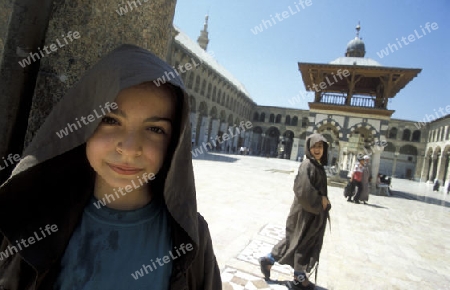 Die Moschee Umayyad in der Altstadt von Damaskus in der Hauptstadt von Syrien.