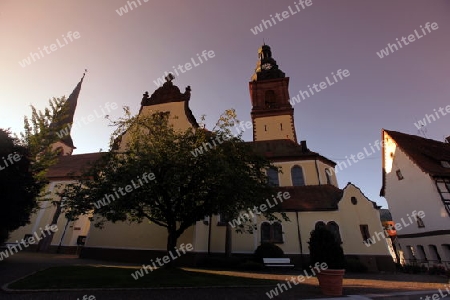 the old town of the villige Schiltach in the Blackforest in the south of Germany in Europe.