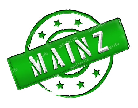 MAINZ - Zeichen / Symbol im Retro Stil fuer Praesentationen, Prospekte, Internet, ...