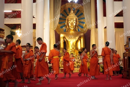 Die Architektur des Wat Phra Sing Tempel in Chiang Mai im Norden von Thailand.