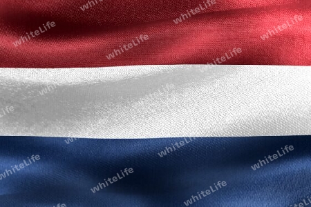 Netherlands flag - realistic waving fabric flag