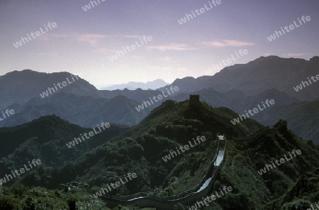 the great wall near the city of beijing in the east of china in east asia. 