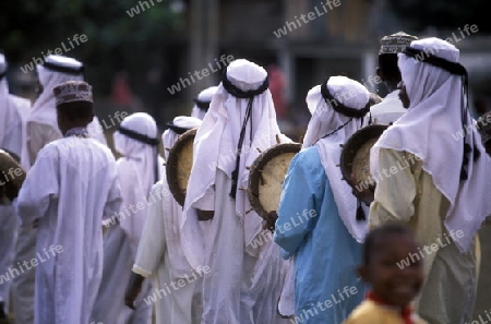 a wedding ceremony in the city of Moutsamudu on the Island of Anjouan on the Comoros Ilands in the Indian Ocean in Africa.   