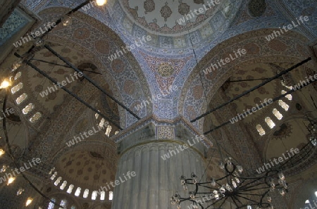 Die Moschee Aya Sofya im Stadtteil Sulranahmet in Istanbul in der Tuerkey.