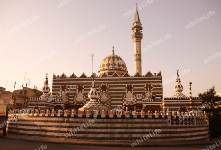 the Abu Darwish Mosque in the City Amman in Jordan in the middle east.