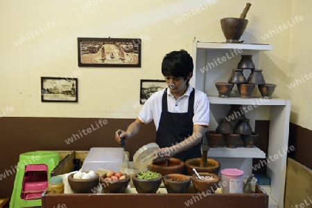 a thai food restaurant in Banglamphu in the city of Bangkok in Thailand in Suedostasien.