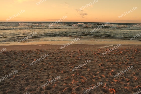 Strand im Abendlicht