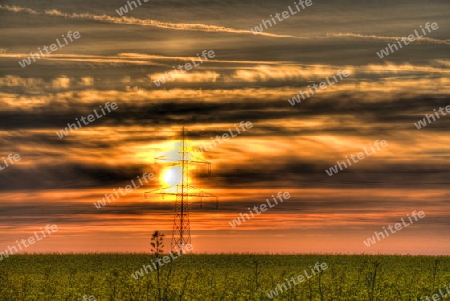 beautiful sunrise in bobingen-bavaria-germany