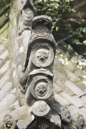 Altstadt von Xian, Blick ueber die Daecher