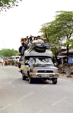 Taxifahrt in Kambodscha