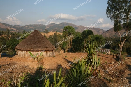  Bergdorf Maubisse suedlich von Dili in Ost Timor auf der in zwei getrennten Insel Timor in Asien.  