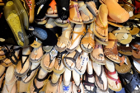 The Market in the old City of Siem Riep neat the Ankro Wat Temples in the west of Cambodia.