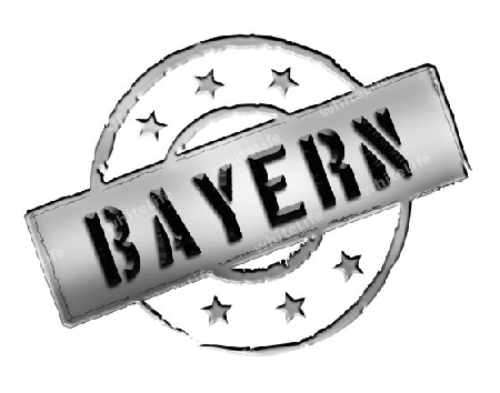 Sign and stamp for your presentation, for websites and many more named  Bayern