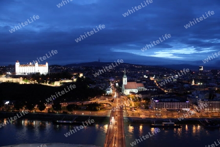 Europa, Osteuropa, Slowakei, Hauptstadt, Bratislava, Altstadt, Pressburg, Burg, Festung, Sommer,  