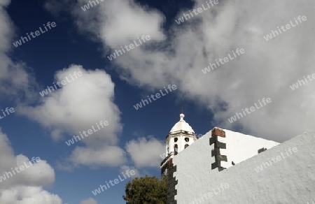  the old town of Teguise on the Island of Lanzarote on the Canary Islands of Spain in the Atlantic Ocean. on the Island of Lanzarote on the Canary Islands of Spain in the Atlantic Ocean.
