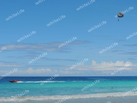 Seychellen Beau Vallon Strand Meer Wassersport