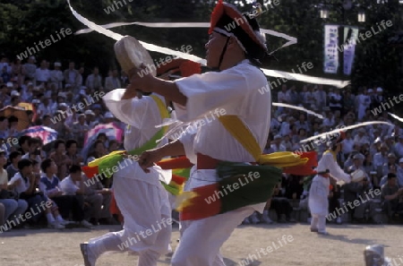 Eine Traditionelle Koreanische Tanzshow im Zentrum in der Hauptstadt Seoul in Suedkorea in Ost Asien.