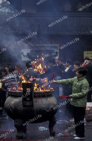 a traditional chinese Temple in the city of Chengdu in the provinz Sichuan in centrall China.