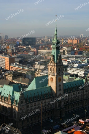 Hamburg aus Vogelperspektive