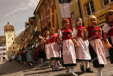 a traditional festival in the old town of Waldshut in the Blackforest in the south of Germany in Europe.