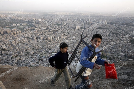 Asien, Naher Osten, Syrien, Damaskus,   Sicht ueber die Grossstadt von Damaskus der Hauptstadt von Syrien. 