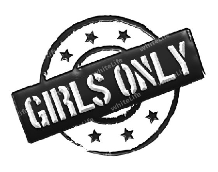 Sign, symbol, stamp or icon for your presentation, for websites and many more named GIRLS