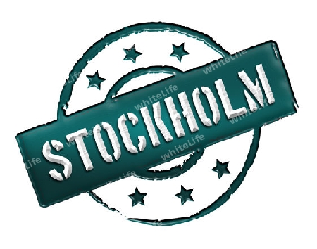 Sign and stamp for your presentation, for websites and many more named Stockholm