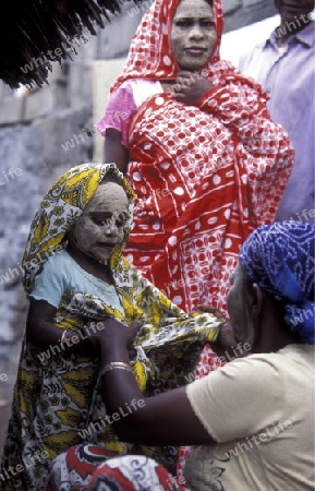 a wedding ceremony in the city of Moutsamudu on the Island of Anjouan on the Comoros Ilands in the Indian Ocean in Africa.   