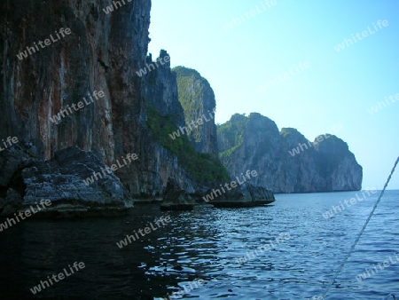 Insel vom Boot aus gesehen