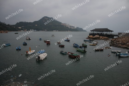 kleine Boote im Hafen von Hongkong