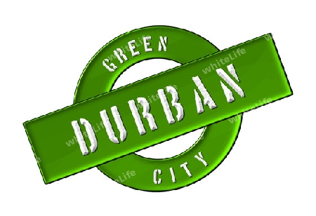 GREEN CITY DURBAN - Zeichen, Symbol, Banner fuer Prospekte, Flyer, Internet, ...