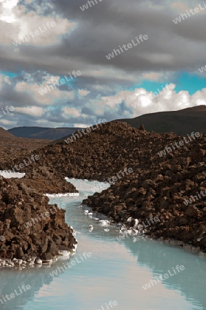 Der S?dwesten Islands, Reykjanes Halbinsel s?dlich von Reykjavik, an der "Blauen Lagune"