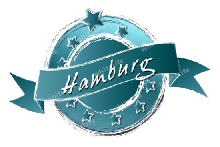 HAMBURG - Banner, Logo, Symbol im Royal Grunge Style fuer Praesentationen, Flyer, Prospekte, Internet,...