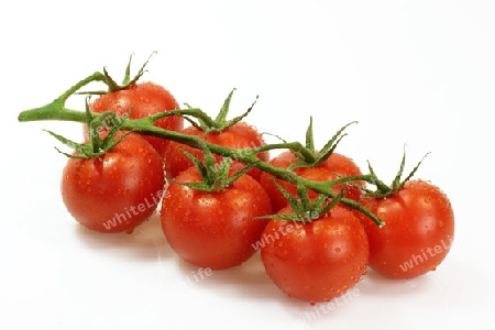 Frische rote Tomaten im Detail