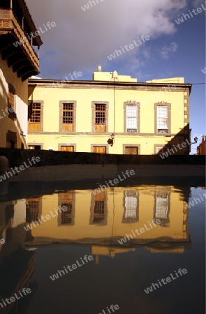 the Plaza del Pilar Nuevo in the city Las Palmas on the Canary Island of Spain in the Atlantic ocean.