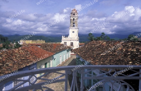  the old Town of the Village of trinidad on Cuba in the caribbean sea.