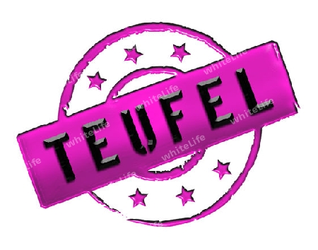 Sign, symbol, stamp or icon for your presentation, for websites and many more named TEUFEL