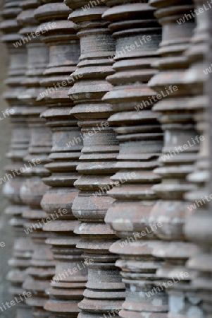 The Temple of  Preah Khan in the Temple City of Angkor near the City of Siem Riep in the west of Cambodia.