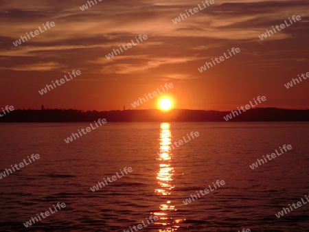 Sonnenuntergang am Bodensee